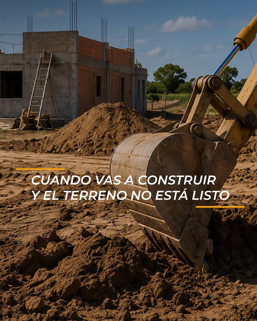 Cuando vas a construir y el terreno no está listo